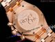 super clone Audemars Piguet Royal Oak rose gold blue face diamond watch 26715 (9)_th.jpg